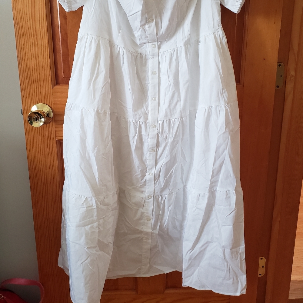 NWT NY & Co. Off the Shoulder Tiered Dress - Picture 3 of 9